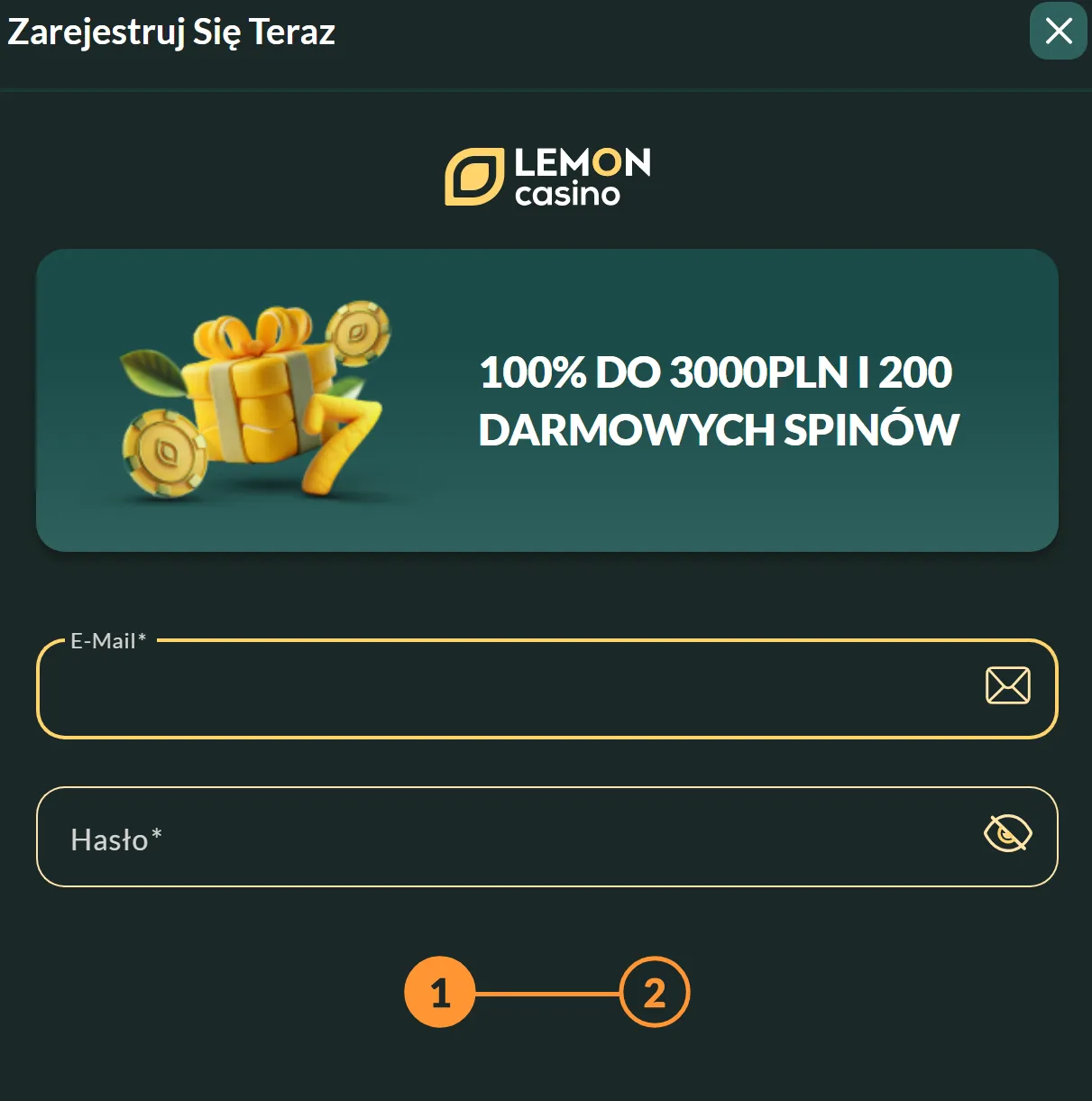 Rejestracja i logowanie w Lemon Casino Polska